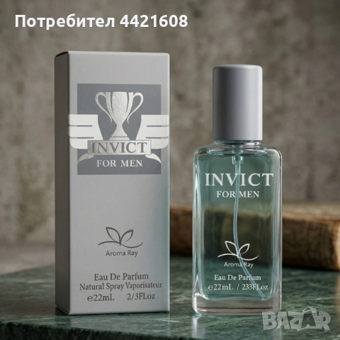 INVICT For Men – Дълготраен мъжки парфюм за енергия, свежест и увереност 22 мл, снимка 3 - Мъжки парфюми - 54940349