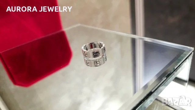 CARTIER Love Unlimited White Gold Дамски Пръстен, снимка 9 - Пръстени - 55703089