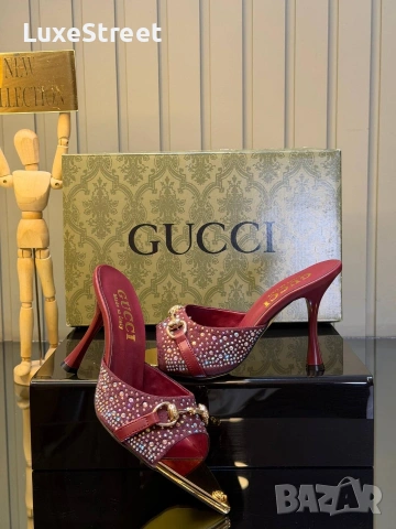 Gucci 🤍Дамски Чехли, снимка 3 - Чехли - 54137242