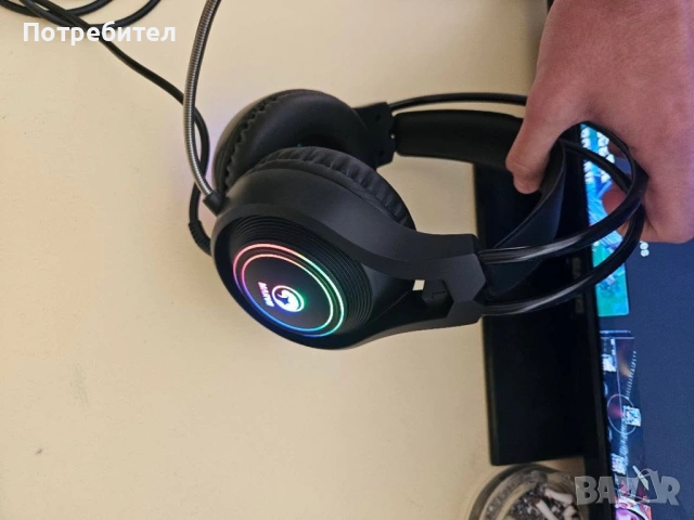 Слушалки Marvo HG8921 RGB, снимка 2 - Bluetooth слушалки - 54167165
