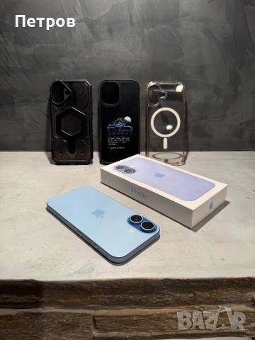 КАТО ЧИСТО НОВ Iphone 17 Mist Blue + калъфи