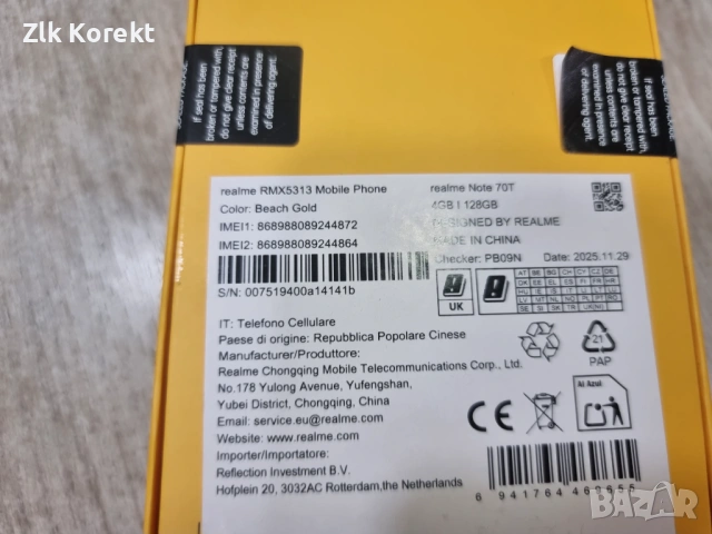 Realme Note 70T, 4GB, 128GB, снимка 4 - Други - 54741110