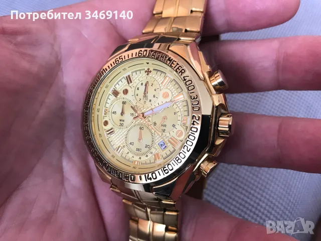 ЧАСОВНИК WWOOR С ПОЗЛАТА, снимка 17 - Мъжки - 55361144