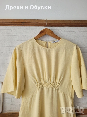Жълта лятна рокля Zara , снимка 3 - Рокли - 54539109