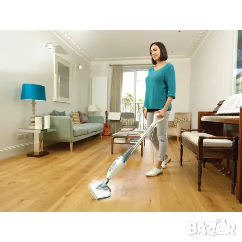 Парочистачка Black+Decker Steam Mop 2в1, снимка 5 - Парочистачки и Водоструйки - 55671379