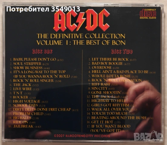 CD / ЦД компакт дискове - AC-DC , ALICE COOPER [2 CD] двоен диск, снимка 15 - CD дискове - 54810563