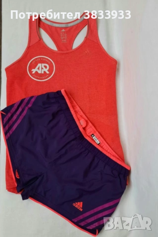 Adidas дамски къси панталони и потник, снимка 5 - Къси панталони и бермуди - 54542924