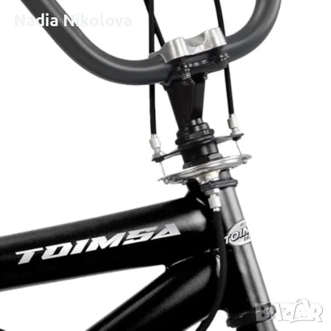 BMX велосипед TOIMSA Full Black 20” – Черен freestyle BMX с 360° ротор и V-Brake, снимка 4 - Велосипеди - 55314583