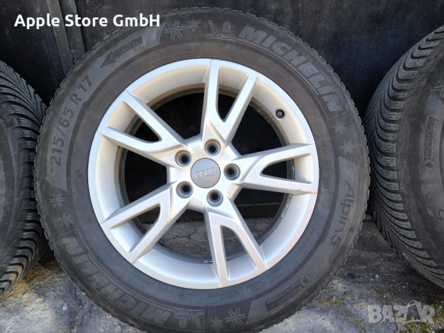 Оригинални джанти + Зимни гуми (215/65/17)(DOT2323)(6mm), снимка 4 - Гуми и джанти - 54172068