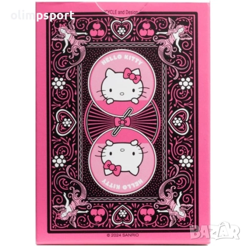 Карти за игра Bicycle Hello Kitty Black and Pink , снимка 3 - Карти за игра - 54286235