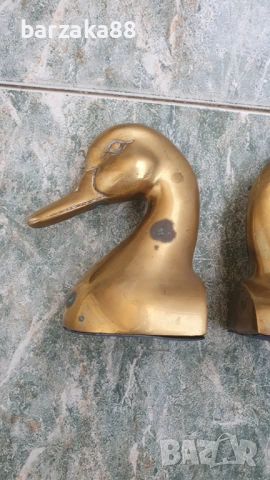 Бронзови стопери за книги Патки Пате, снимка 6 - Колекции - 54283408