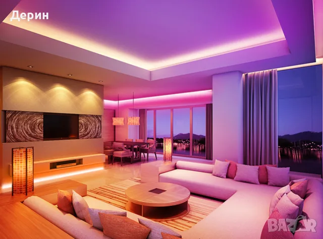 Лента с RGB LED диоди и дистанционно управление 5 метра