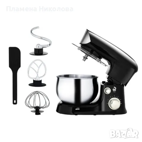 Мощен планетарен миксер 1200W с 6 скорости и неръждаема купа – готви като професионалист у дома, снимка 4 - Други - 55624585