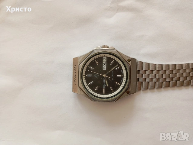Винтидж мъжки часовник Ovaras, модел Crystal Automatic, произведен в Швейцария 