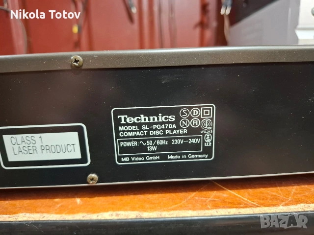 Продава се COMPACT DISC PLAYER Technics SL-PG470A. , снимка 7 - Ресийвъри, усилватели, смесителни пултове - 54859379