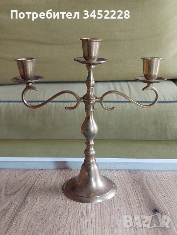 Свещник бронз за ценители 