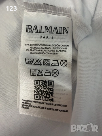 Нова мъжка тениска Balmain, снимка 7 - Тениски - 55420352