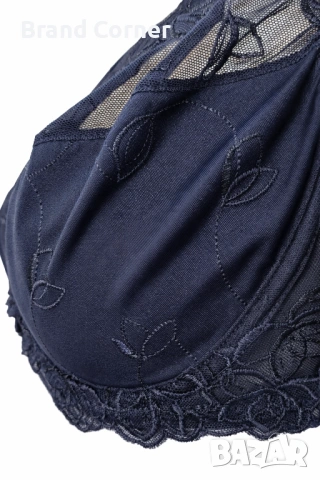 Сутиен Hunkemöller 90C с фина дантела и меки чашки – черен, снимка 3 - Бельо - 54549067