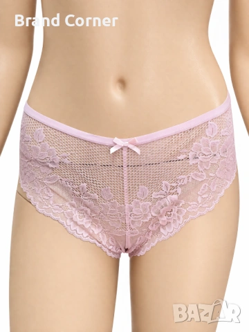 Дамско дантелено долнище Hunkemöller – размер XL, нежно розово
