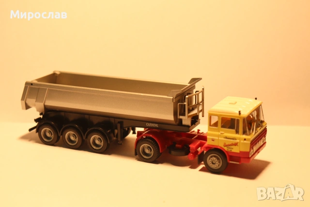 HERPA H0 1/87 DAF ГОНДОЛА РЕМАРКЕ САМОСВАЛ КАМИОН МОДЕЛ, снимка 7 - Колекции - 55077696