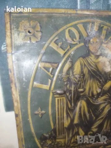 Старинна испанска табела за застраховка срещу пожар (placa de incendio), снимка 4 - Антикварни и старинни предмети - 55562961