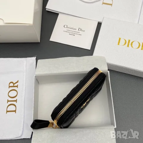Christian Dior Caro Zipped Coin Wallet, снимка 5 - Портфейли, портмонета - 55417620