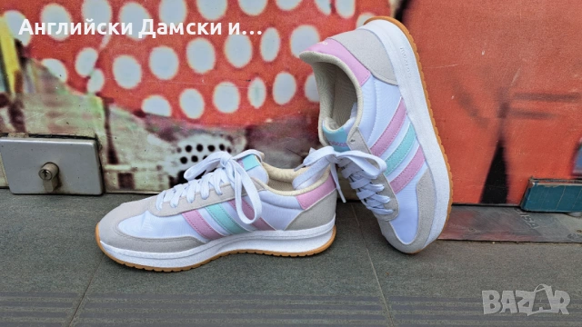 Английски оригинални дамски маратонки Adidas,с естествена кожа