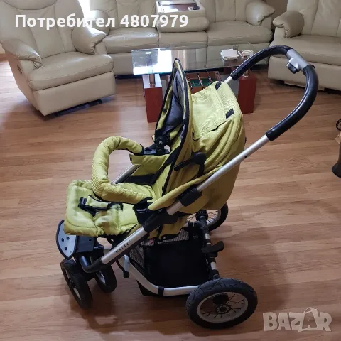 Бебешка количка Mutsy 3 Rider, с два коша и пълен комплект аксесоар, снимка 8 - Детски колички - 55565593