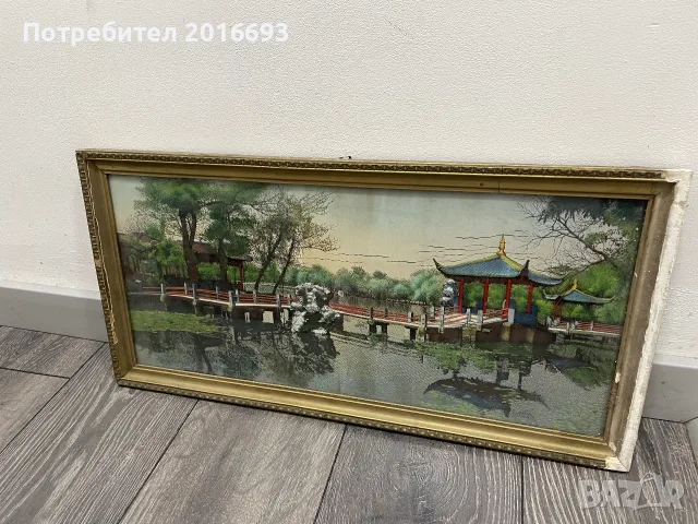 Красив стар гоблен., снимка 2 - Гоблени - 55513396