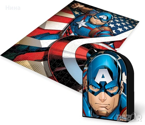 Пъзел Avengers с Отмъстителите, в 3D метална кутия , снимка 6 - Игри и пъзели - 54525820