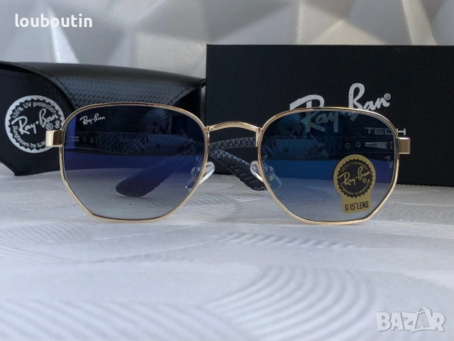 Ray Ban Ferrari 2 цвята мъжки слънчеви очила минерално стъклоло дамски унисекс, снимка 9 - Слънчеви и диоптрични очила - 55148894