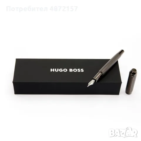 писалка HUGO BOSS Gun метал с модернизирани шарки на рибена кост, снимка 9 - Ученически пособия, канцеларски материали - 55577834