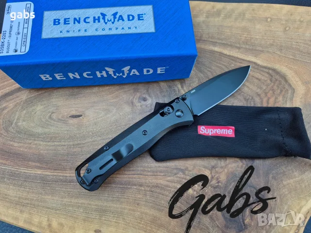 Сгъваем нож SUPREME Benchmade /Bugout Knife 535BK-2203, снимка 2 - Ножове - 55565385
