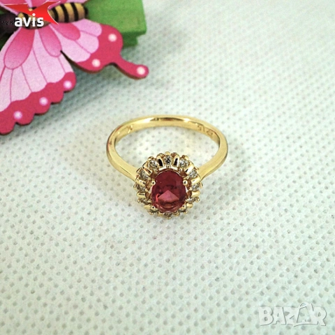 Пръстен с 14К златно покритие 224872