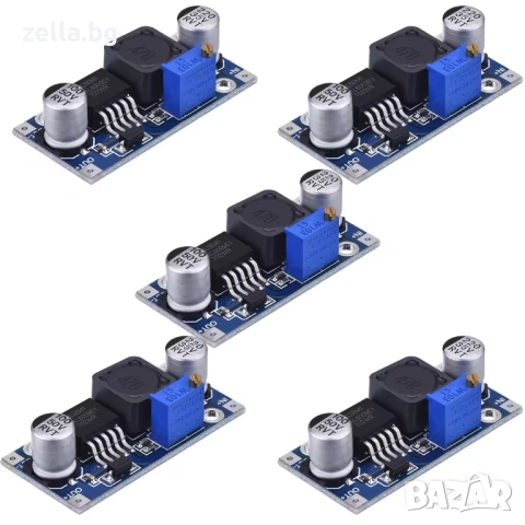 Комплект 5 броя DC-DC Boost конвертор XL6009, 4A, регулируем Step-Up модул 3V-32V към 5V-35V 10390, снимка 10 - Друга електроника - 54691922