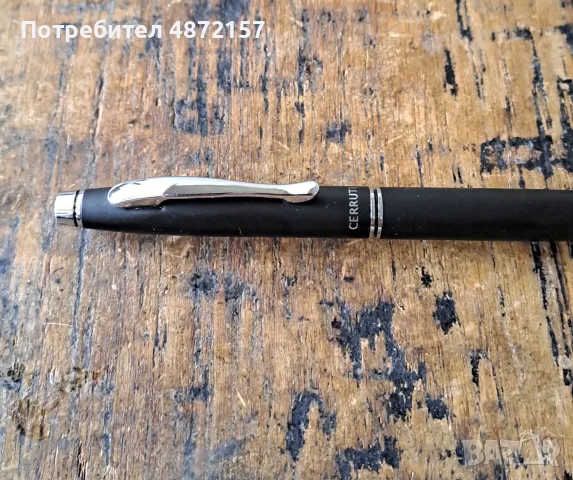 химикалка Cerruti 1881 Черути Oxford черен мат метална, снимка 4 - Колекции - 55577881