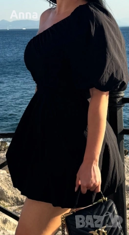 рокля🌸🫶🏼, елегантна👑👑👑, стилна. рокля с едно рамо 👌