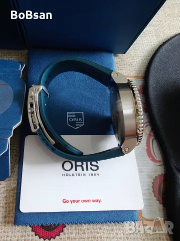 ORIS AQUIS SMALL SECOND DATE AUTOMATIC 45.5MM, снимка 9 - Мъжки - 55396305