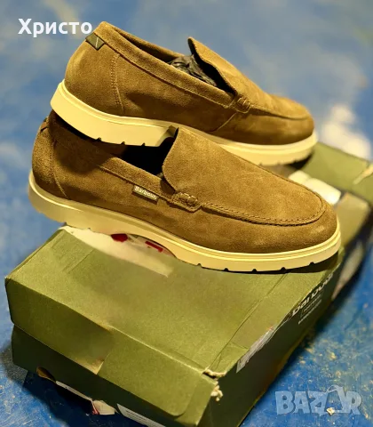 НОВИ!!! Мъжки велурени обувки Barbour Carty Loafer, Taupe Suede,42 (UK 8), снимка 4 - Мокасини - 55567780