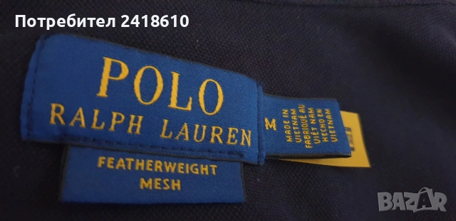 POLO Ralph Lauren FeatherWeight Mesh Pique Cotton Mens Size M НОВО!ОРИГИНАЛ! Мъжка Риза!, снимка 5 - Ризи - 55036689