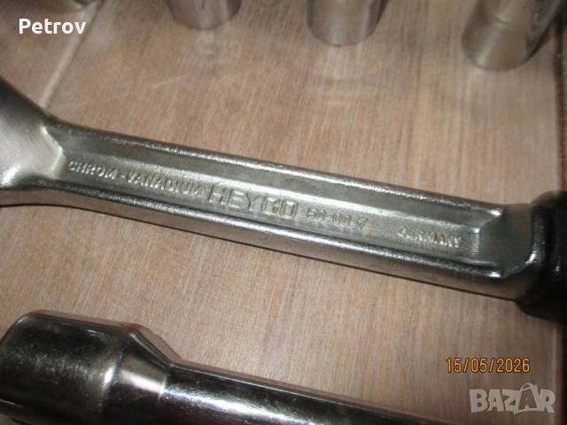 HEYCO - 50-12/50-00-7 - MADE IN GERMANY - 1/2" PROFI тресчотка, вложки 10-32mm, удължители -Нов Внос, снимка 2 - Гедорета - 54664216