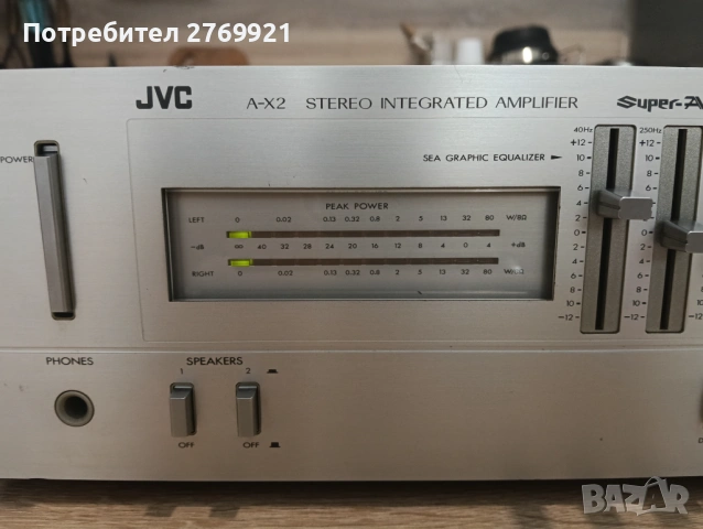 Усилвател JVC A X2, снимка 2 - Ресийвъри, усилватели, смесителни пултове - 54311061