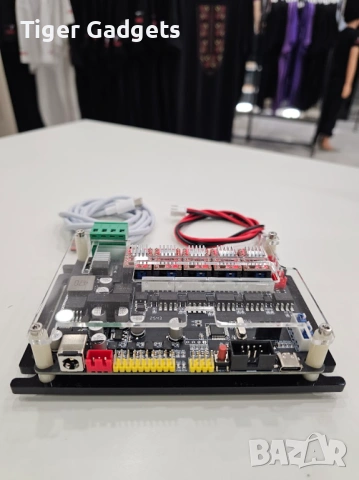 4-осов GRBL контролер 32-bit CNC платка A4988/DRV8825 за лазер и шпиндел, снимка 4 - Друга електроника - 54204859