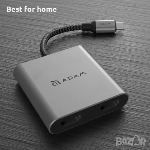 ADAM elements CASA Hub H2 2-в-1 USB-C Dual HDMI MST адаптер за дисплей , снимка 6 - Кабели и адаптери - 55595143
