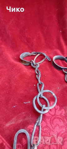 2бр железни букай,пранги за кон, снимка 4 - Антикварни и старинни предмети - 54600476