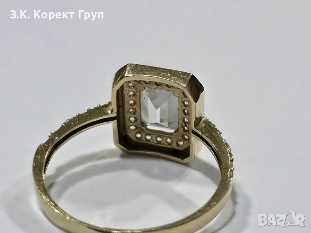 Дамски златен пръстен 14К 585 / 2.17 гр, снимка 5 - Пръстени - 55194735