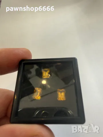 Лот 3 естествени Хелиодора (Жълт Берил) – 2.75 ct – Emerald Cut – Проверени гемологично, снимка 8 - Други - 55394877