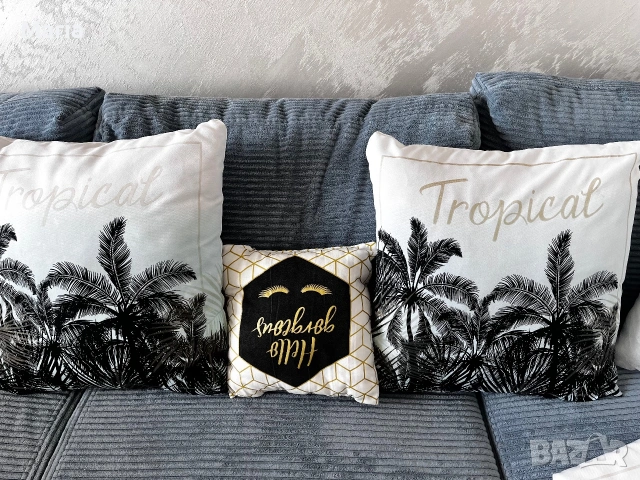 Декоративна възглавница „Tropical“ – 42 × 42 см- 4бр, снимка 2 - Декорация за дома - 55095201