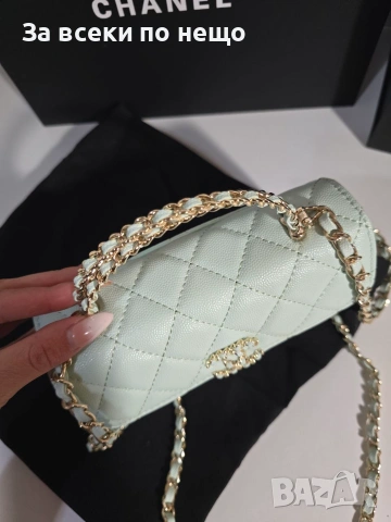 Chanel Mini Kelly 25S Дамска Чанта От Висококачествена Телешка Кожа Код Brand Luxury Fashion34, снимка 5 - Чанти - 54961146
