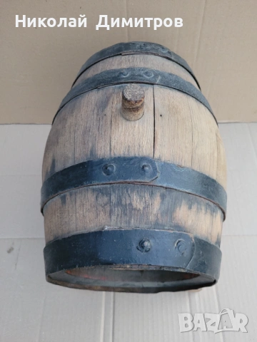 Буре немско със стойка, дъб с дърворезба , снимка 2 - Декорация за дома - 54104441